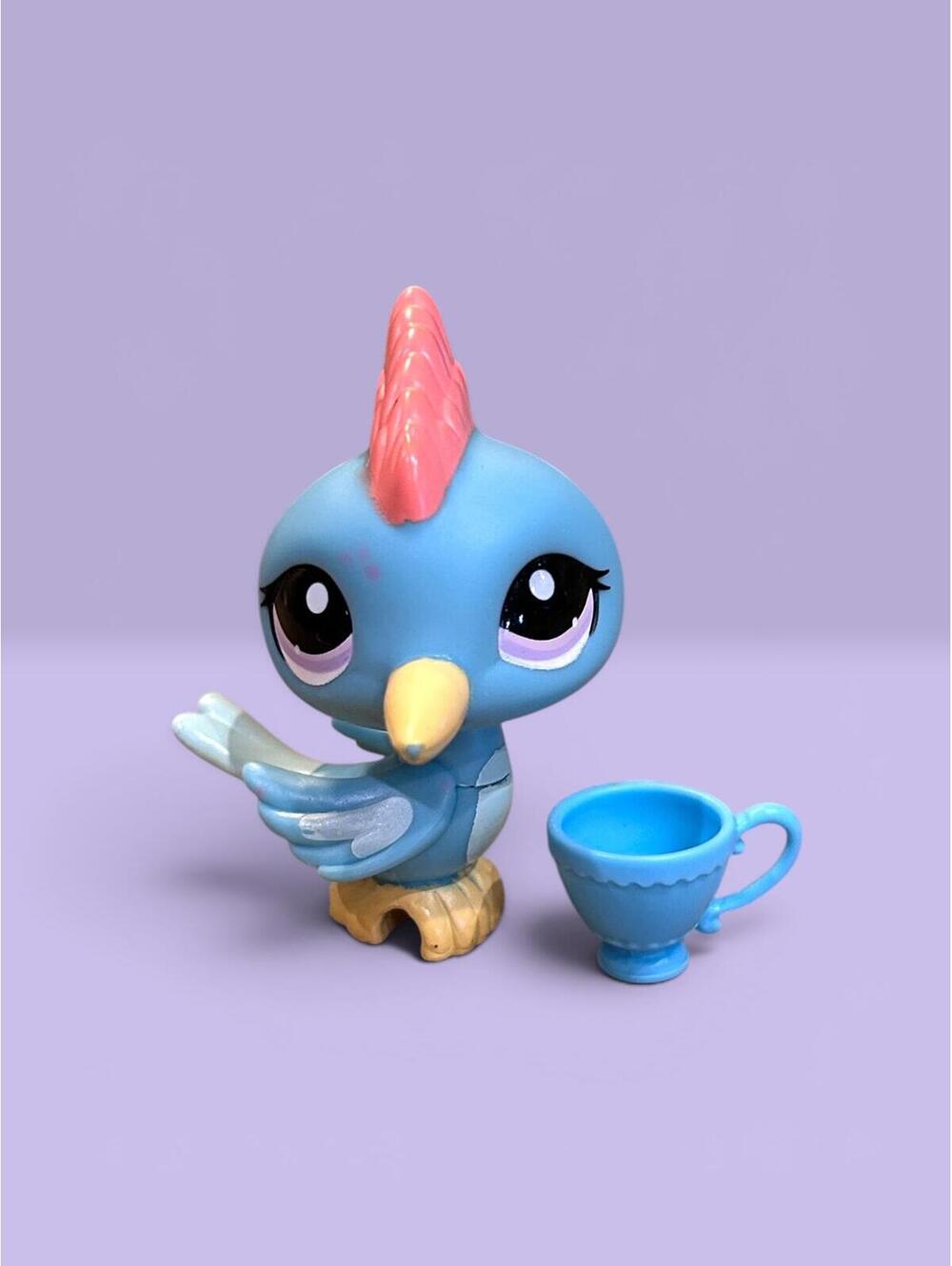 Littlest Pet Shop LPS Woodpecker #1787 with Cup Accessory
